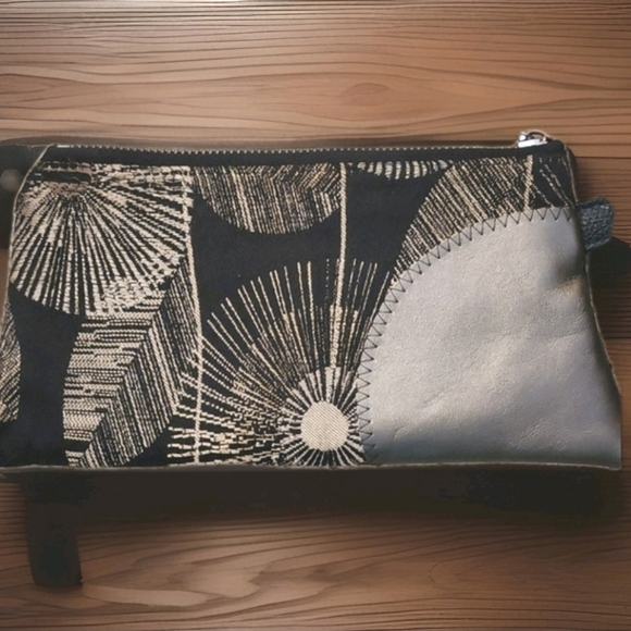 VTG ellu by Leslie Pozen•Made In USA •Ostrich Leather Wristlet - Picture 6 of 9